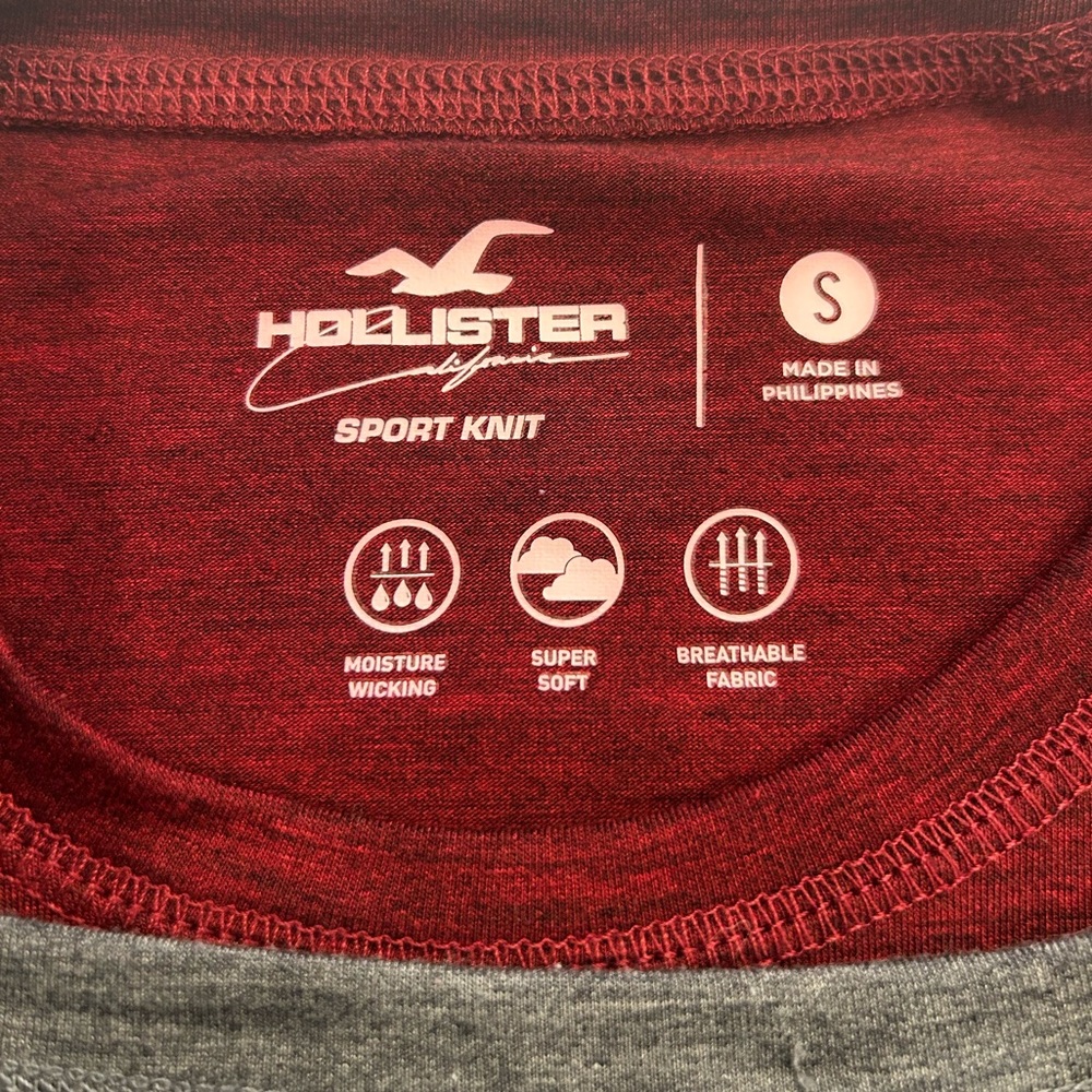 Hollister lot of 2 men’s sport knit t-shirts - Picture 4 of 8